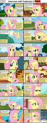 Size: 1282x3304 | Tagged: safe, fluttershy, comic:celestia's servant interview, g4, caption, comic, interview