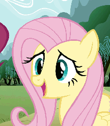 Size: 632x720 | Tagged: safe, screencap, fluttershy, pinkie pie, earth pony, pegasus, pony, g4, animated, female, mare