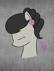 Size: 973x1273 | Tagged: safe, artist:northwestcore, octavia melody, earth pony, pony, g4, alternate hairstyle, female, portal, solo