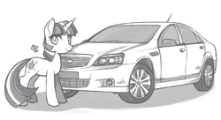 Size: 1382x752 | Tagged: safe, artist:soulspade, twilight sparkle, g4, caprice, car, chevrolet, sketch