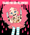 Size: 600x693 | Tagged: safe, artist:tokimekiwaku, pinkie pie, human, ask cupcakes pinkie, fanfic:cupcakes, g4, ask, clothes, humanized, skirt