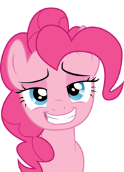 Size: 1813x2500 | Tagged: safe, artist:candy-muffin, pinkie pie, earth pony, pony, g4, too many pinkie pies, female, grin, simple background, solo, transparent background, vector