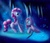 Size: 3000x2587 | Tagged: safe, artist:hieronymuswhite, pinkie pie, g4, cave, cave pool, duality, mirror pool, oh crap, pinkamena diane pie, this will not end well