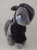 Size: 791x1055 | Tagged: safe, artist:brainbread, marble pie, earth pony, pony, g4, choker, clothes, cute, hoodie, irl, lonely inky, photo, plushie, sad, smiling, solo
