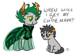 Size: 800x599 | Tagged: safe, artist:picassowary, colt, homestuck, ponified, the dolorosa, the sufferer