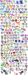 Size: 1300x3464 | Tagged: dead source, safe, artist:kturtle, artist:starryoak, allie way, aloe, amethyst star, angel bunny, apple bloom, applejack, aunt orange, berry punch, berryshine, big macintosh, blossomforth, blues, bon bon, braeburn, bulk biceps, button mash, caramel, carrot cake, carrot top, cerberus (character), chancellor puddinghead, cheerilee, cherry fizzy, cherry jubilee, cletus, cloudchaser, cloudy quartz, clover the clever, colter sobchak, commander hurricane, cookie crumbles, crackle, cranky doodle donkey, cup cake, daisy, daring do, derpy hooves, diamond tiara, discord, dj pon-3, doctor horse, doctor stable, doctor whooves, donut joe, dumbbell, fancypants, featherweight, fido, filthy rich, flam, fleur-de-lis, flim, flitter, flower wishes, fluttershy, garble, gilda, golden harvest, goldengrape, granny smith, gummy, gustave le grande, hayseed turnip truck, hoity toity, hondo flanks, hoops, horte cuisine, hugh jelly, igneous rock pie, iron will, jeff letrotski, jesús pezuña, jet set, junebug, karat, king sombra, lightning bolt, lily, lily valley, limestone pie, lotus blossom, lucky clover, lucy packard, lyra heartstrings, madden, marble pie, mare do well, matilda, mayor mare, minuette, mr. waddle, mulia mild, night light, nightmare moon, noteworthy, nurse coldheart, nurse redheart, nurse snowheart, nurse sweetheart, octavia melody, opalescence, orange frog, orion, owlowiscious, philomena, photo finish, pigpen, pinkie pie, pipsqueak, pokey pierce, pound cake, prince blueblood, princess cadance, princess celestia, princess luna, princess platinum, private pansy, pumpkin cake, quarterback, queen chrysalis, rainbow dash, rarity, roseluck, rover, rumble, sapphire shores, savoir fare, scootaloo, screw loose, screwball, shady daze, shining armor, shooting star (character), silver spoon, sir colton vines iii, smart cookie, smarty pants, snails, snips, soarin', sparkler, spike, spitfire, spot, spring melody, sprinkle medley, star swirl the bearded, steven magnet, surf, sweetie belle, sweetie drops, tank, theodore donald "donny" kerabatsos, thunderlane, time turner, trixie, truffle shuffle, turf, twilight sparkle, twilight velvet, twinkleshine, twist, uncle orange, upper crust, vinyl scratch, white lightning, wild fire, winona, zecora, alicorn, bat, cerberus, changeling, diamond dog, donkey, dragon, eagle, earth pony, falcon, goat, griffon, hummingbird, minotaur, mule, owl, pegasus, phoenix, pony, quarray eel, unicorn, zebra, g3, g4, hearth's warming eve (episode), armor, brush, bubble, bucket, cake, camera, cart, cello, chicken suit, chocolate moose, cloak, clothes, cloud, collar, costume, cucumber, cup, cutie mark, cutie mark crusaders, discorded, donut, dress, everypony, eye, female, fingers, flag, flim flam brothers, future twilight, gala dress, glasses, hat, hearth's warming eve, helmet, jar, jelly, male, mane six, mare, messenger, multiple heads, musical instrument, necklace, nightmare night, paper, pipe, quill, reference sheet, royal guard, sash, scarecrow, scooter, scratches, shadowbolt dash, shadowbolts, shadowbolts costume, ship:the oranges, sky, sombra eyes, spa twins, stallion, straw, three heads, tiara, uniform, wall of tags