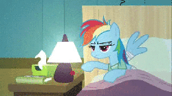 Size: 640x360 | Tagged: safe, artist:infera1, screencap, rainbow dash, g4, read it and weep, animated, female