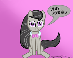 Size: 1280x1024 | Tagged: safe, artist:regxy, octavia melody, earth pony, pony, g4, confused, female, implied vinyl scratch, solo, tumblr