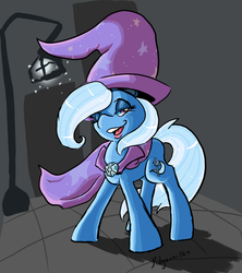 Size: 1132x1273 | Tagged: dead source, safe, artist:pidgeonspen, trixie, g4, smiling