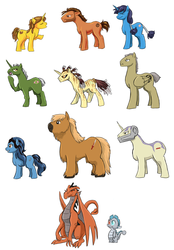 Size: 1243x1786 | Tagged: safe, artist:misao-chan, oc, oc:anethpony, bastila shan, canderous ordo, carth onasi, darth malak, hk-47, jolee bindo, juhani, mission vao, ponified, revan, star wars, star wars: knights of the old republic, t3-m4, zaalbar