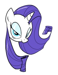 Size: 550x708 | Tagged: safe, artist:precosiouschild, rarity, pony, g4, bust, female, looking at you, portrait, solo