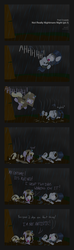 Size: 1280x4340 | Tagged: safe, artist:dtcx97, dinky hooves, rumble, post-crusade, g4, blood, comic, costume, dalek, guard, mud, rain, tumblr