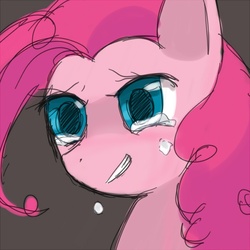 Size: 700x700 | Tagged: safe, artist:yubi, pinkie pie, g4, crying