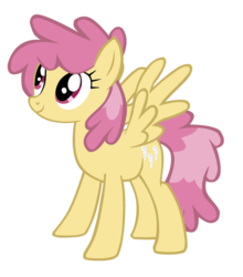 Size: 900x1024 | Tagged: safe, artist:willowtails, dizzy twister, orange swirl, pegasus, pony, g4, background pony, female, mare, simple background, solo, spread wings, transparent background, vector, wings