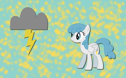 Size: 2560x1600 | Tagged: safe, artist:alicehumansacrifice0, lightning bolt, white lightning, pegasus, pony, g4, female, mare, solo, wallpaper