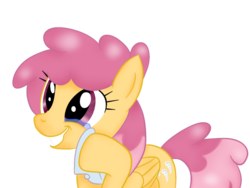 Size: 800x602 | Tagged: safe, artist:martybpix, dizzy twister, orange swirl, pegasus, pony, g4, crying, female, mare, simple background, solo, tears of joy, transparent background