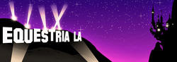 Size: 1200x423 | Tagged: safe, banner, canterlot, convention, equestria la