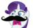 Size: 358x299 | Tagged: safe, artist:shirtofred, rarity, pony, g4, moustache, solo