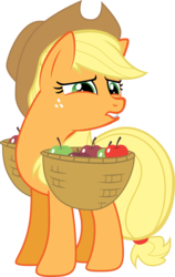 Size: 2450x3867 | Tagged: safe, artist:felix-kot, applejack, earth pony, pony, g4, female, mare, simple background, solo, transparent background, vector