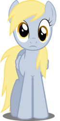 Size: 1855x3700 | Tagged: safe, artist:felix-kot, derpy hooves, pegasus, pony, g4, confused, female, mare, simple background, solo, transparent background, vector