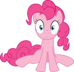 Size: 3682x3562 | Tagged: safe, artist:felix-kot, pinkie pie, earth pony, pony, g4, female, mare, simple background, sitting, solo, transparent background, vector