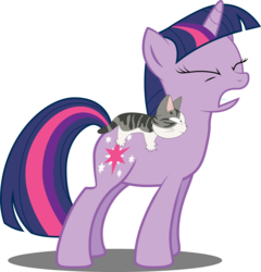 Size: 3703x3854 | Tagged: safe, artist:felix-kot, twilight sparkle, g4, chi, chi's sweet home, simple background, transparent background, vector