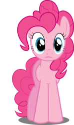 Size: 2339x3915 | Tagged: safe, artist:felix-kot, pinkie pie, earth pony, pony, a dog and pony show, g4, confused, female, mare, simple background, solo, transparent background, vector