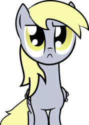 Size: 2830x3978 | Tagged: safe, artist:felix-kot, artist:kush420killa, derpy hooves, pegasus, pony, g4, female, mare, serious face, simple background, solo, transparent background, underp