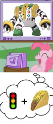 Size: 562x1308 | Tagged: safe, pinkie pie, regigigas, g4, exploitable meme, meme, pokémon, tv meme