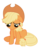 Size: 5000x6250 | Tagged: safe, artist:lunabubble-ede96, applejack, g4, absurd resolution, sad, simple background, transparent background, unhapplejack, vector