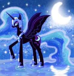 Size: 1956x1984 | Tagged: safe, artist:sweetseek, nightmare moon, pony, g4, female, solo