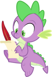 Size: 3000x4426 | Tagged: safe, artist:vectorshy, spike, g4, letter