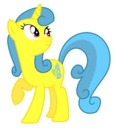 Size: 2000x2236 | Tagged: safe, artist:shadestepwarrior, lemon hearts, pony, unicorn, g4, my little pony: friendship is magic, winter wrap up, female, looking up, mare, raised hoof, simple background, solo, transparent background, vector