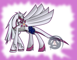 Size: 1600x1239 | Tagged: safe, artist:eternanyx-art, palkia, pokémon, ponified