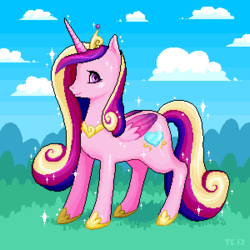 Size: 300x300 | Tagged: safe, artist:cheeselover4, princess cadance, pony, g4, female, pixel art, solo