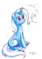 Size: 600x841 | Tagged: safe, artist:fallenzephyr, trixie, g4, happy, smiling