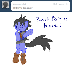 Size: 661x612 | Tagged: safe, artist:ask-the-fantasy-ponies, ask, final fantasy, final fantasy vii, ponified, tumblr, zack fair