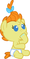Size: 211x412 | Tagged: safe, artist:fineprint-mlp, pumpkin cake, g4, .svg available, baby, diaper, hoof sucking, simple background, sucking, svg, transparent background, vector