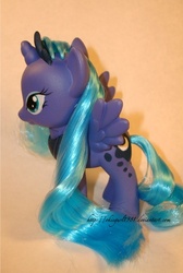 Size: 419x625 | Tagged: safe, artist:okiegurl1981, princess luna, pony, g4, brushable, customized toy, irl, photo, solo, toy