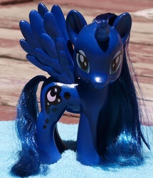 Size: 1336x1552 | Tagged: safe, artist:agony-roses, princess luna, pony, g4, customized toy, irl, photo, solo, toy