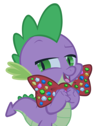 Size: 2000x2637 | Tagged: safe, artist:punchingshark, spike, dragon, g4, owl's well that ends well, bowtie, male, simple background, solo, transparent background, vector