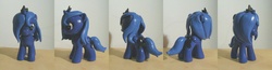 Size: 1700x440 | Tagged: safe, artist:amandkyo-su, princess luna, pony, g4, brushable, customized toy, female, filly, irl, photo, solo, toy, woona, younger