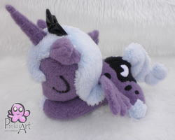 Size: 1900x1522 | Tagged: safe, artist:pinkuart, princess luna, pony, g4, irl, photo, plushie, s1 luna, sleeping, solo