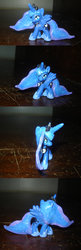 Size: 800x2462 | Tagged: safe, artist:slopmonster, princess luna, pony, g4, customized toy, irl, photo, solo, toy