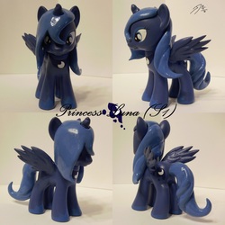 Size: 2000x2000 | Tagged: safe, artist:shearx, princess luna, pony, g4, brushable, customized toy, irl, photo, solo, toy