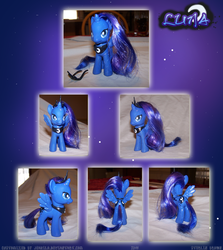 Size: 2544x2852 | Tagged: safe, artist:jeakilo, princess luna, pony, g4, brushable, customized toy, irl, photo, solo, toy