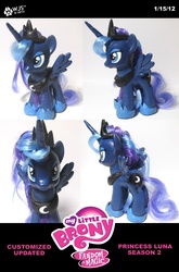 Size: 790x1200 | Tagged: safe, artist:wolfjedisamuel, princess luna, pony, g4, brushable, customized toy, irl, photo, solo, toy