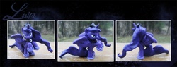 Size: 1000x381 | Tagged: safe, artist:kaizerin, princess luna, pony, g4, customized toy, irl, photo, solo, toy