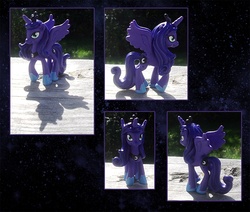 Size: 1000x848 | Tagged: safe, artist:kaizerin, princess luna, pony, g4, customized toy, irl, photo, solo, toy