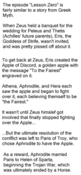 Size: 656x1409 | Tagged: safe, g4, lesson zero, barely pony related, greek mythology, meta, text, tl;dr